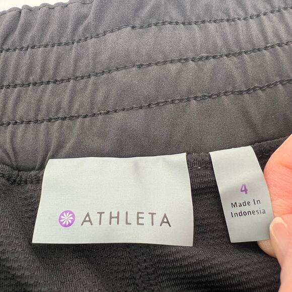 Athleta Trekkie North Mid Rise Skort Womens 4 Black Short Zip Pockets Golf Short - Picture 5 of 8